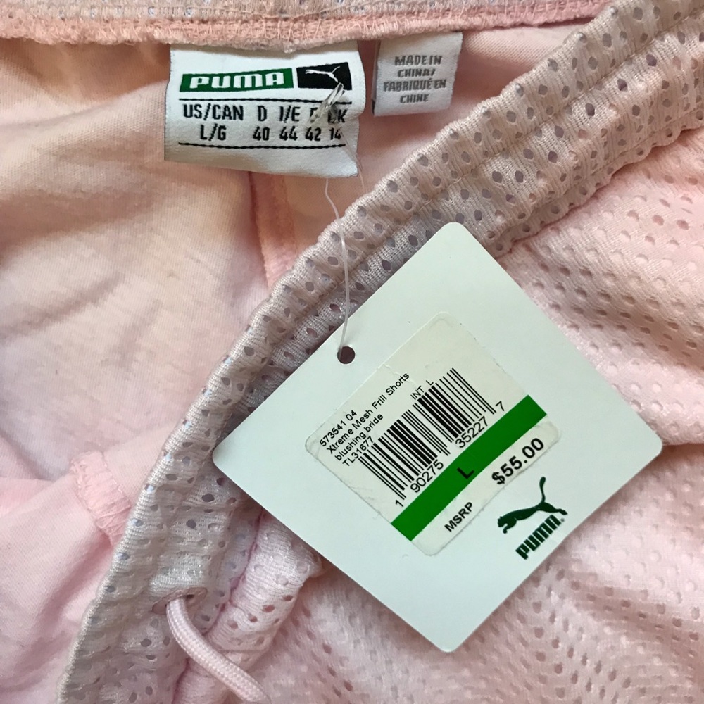 NWT | Pink Puma Mesh Frill Shorts - Picture 4 of 4